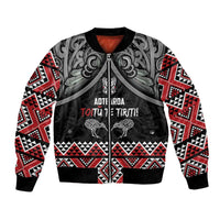 Aotearoa Toitu Te Tiriti Waitangi Bomber Jacket Proud To Be Maori