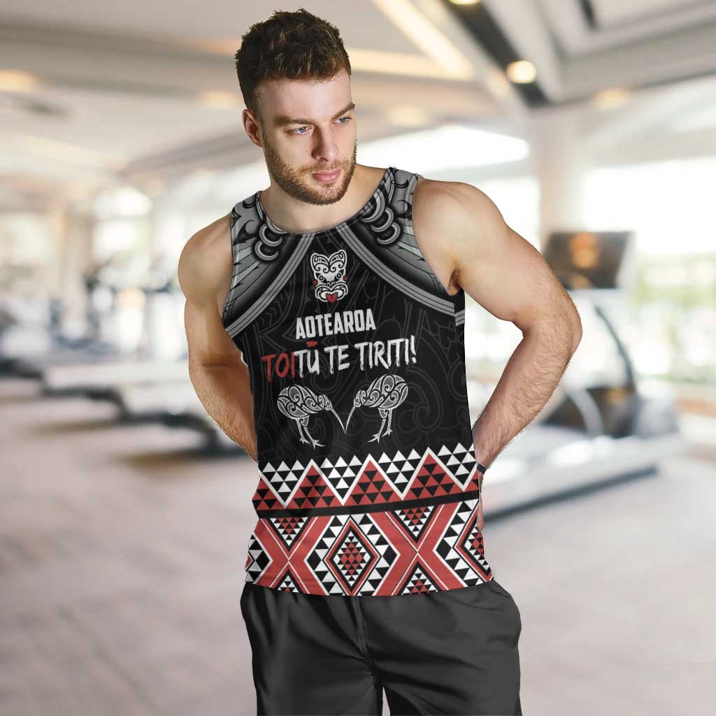 Aotearoa Toitu Te Tiriti Waitangi Men Tank Top Proud To Be Maori