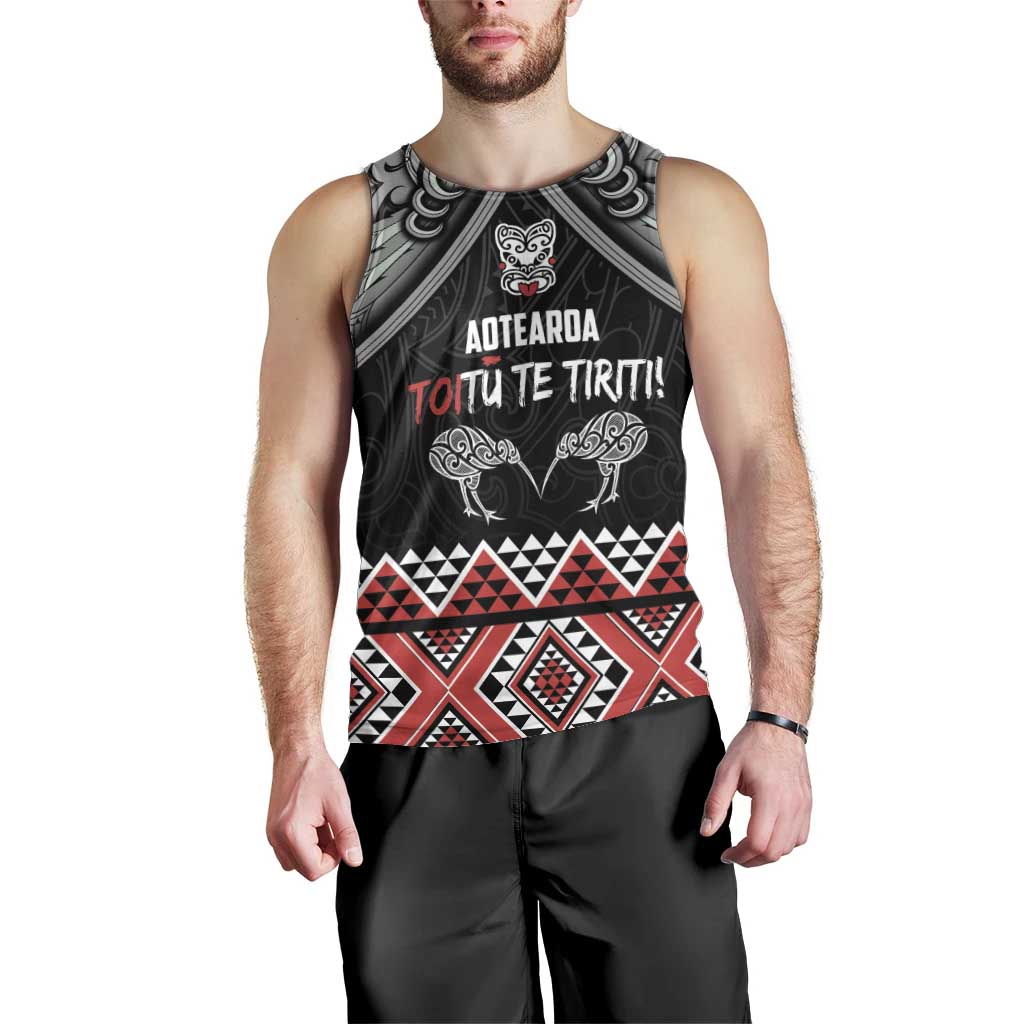 Aotearoa Toitu Te Tiriti Waitangi Men Tank Top Proud To Be Maori