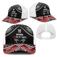 Aotearoa Toitu Te Tiriti Waitangi Mesh Trucker Cap Proud To Be Maori LT01 - Polynesian Pride