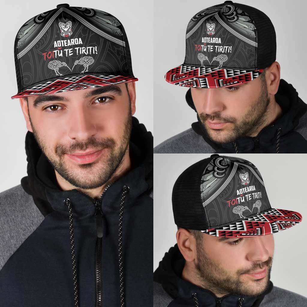 Aotearoa Toitu Te Tiriti Waitangi Mesh Trucker Cap Proud To Be Maori LT01 - Polynesian Pride