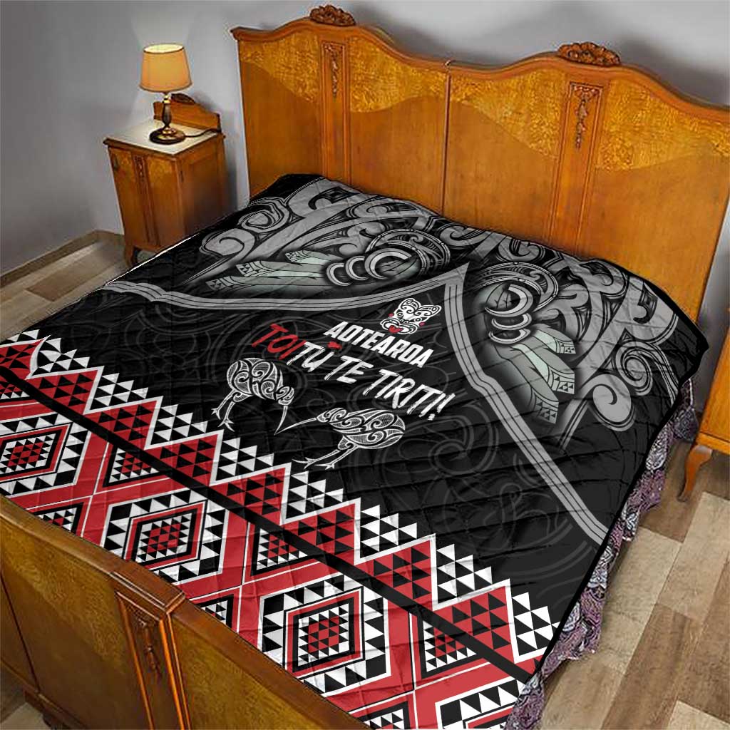 Aotearoa Toitu Te Tiriti Waitangi Quilt Proud To Be Maori LT01 - Polynesian Pride