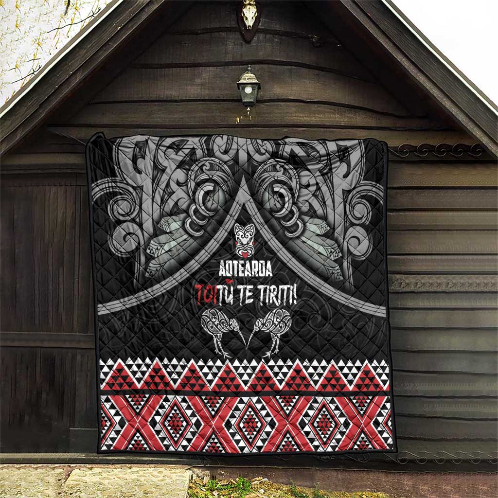 Aotearoa Toitu Te Tiriti Waitangi Quilt Proud To Be Maori LT01 - Polynesian Pride