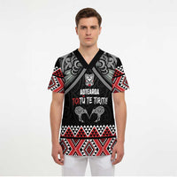 Aotearoa Toitu Te Tiriti Waitangi Scrub Top Proud To Be Maori - Polynesian Pride