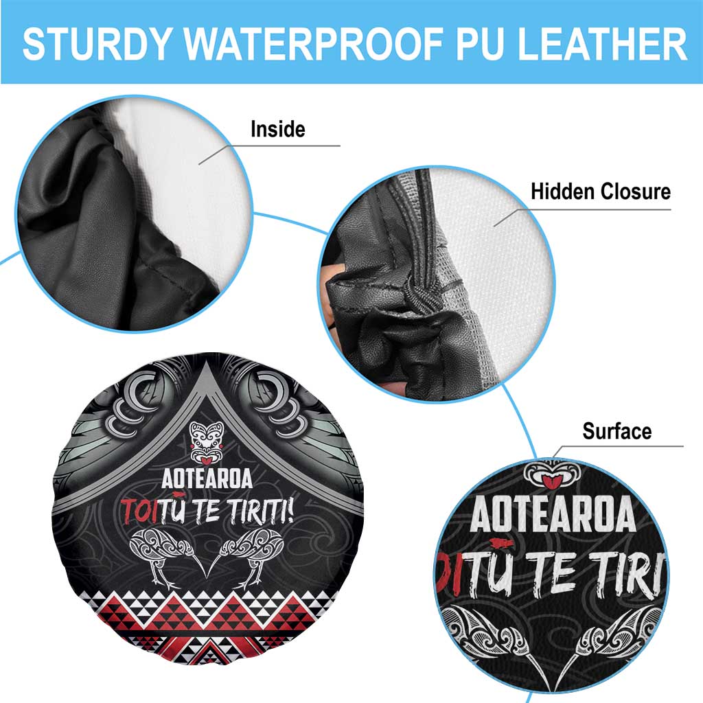 Aotearoa Toitu Te Tiriti Waitangi Spare Tire Cover Proud To Be Maori
