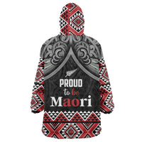 Aotearoa Toitu Te Tiriti Waitangi Wearable Blanket Hoodie Proud To Be Maori