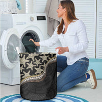 Beige Polynesian Starfish Unique Pattern Laundry Basket
