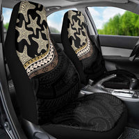 Beige Polynesian Starfish Unique Pattern Car Seat Cover