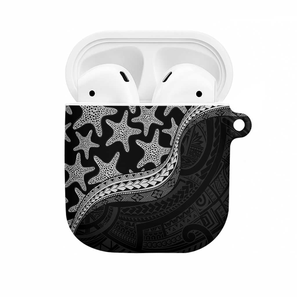 Monotone Polynesian Starfish Unique Pattern AirPods Case
