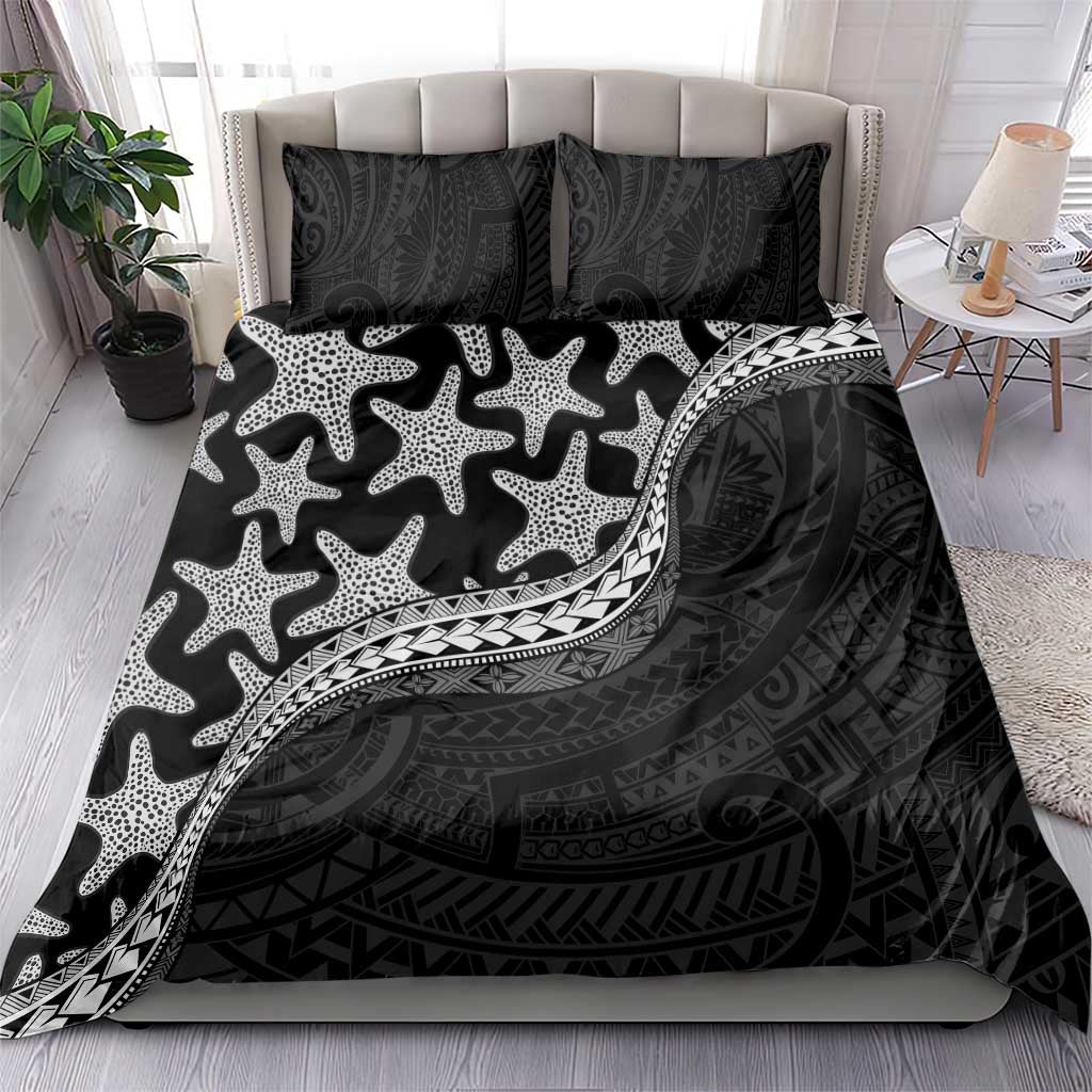 Monotone Polynesian Starfish Unique Pattern Bedding Set