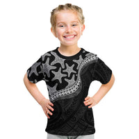 Monotone Polynesian Starfish Unique Pattern Kid T Shirt