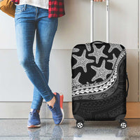 Monotone Polynesian Starfish Unique Pattern Luggage Cover