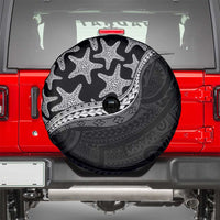 Monotone Polynesian Starfish Unique Pattern Spare Tire Cover