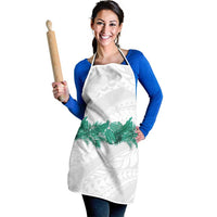 Hawaii Tropical Leaves Apron Polynesian Pattern