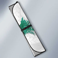 Hawaii Tropical Leaves Auto Sun Shade Polynesian Pattern