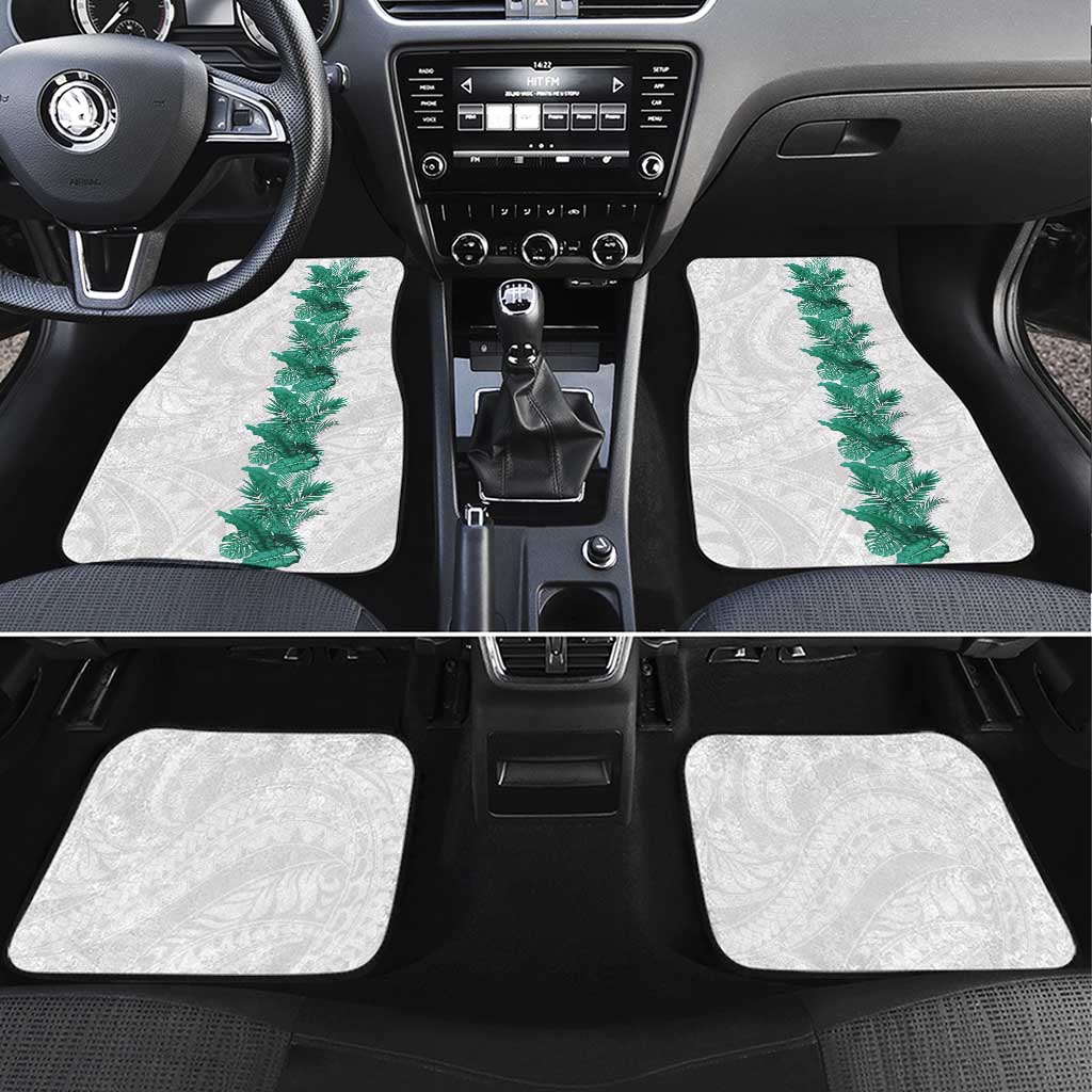 Hawaii Tropical Leaves Car Mats Polynesian Pattern