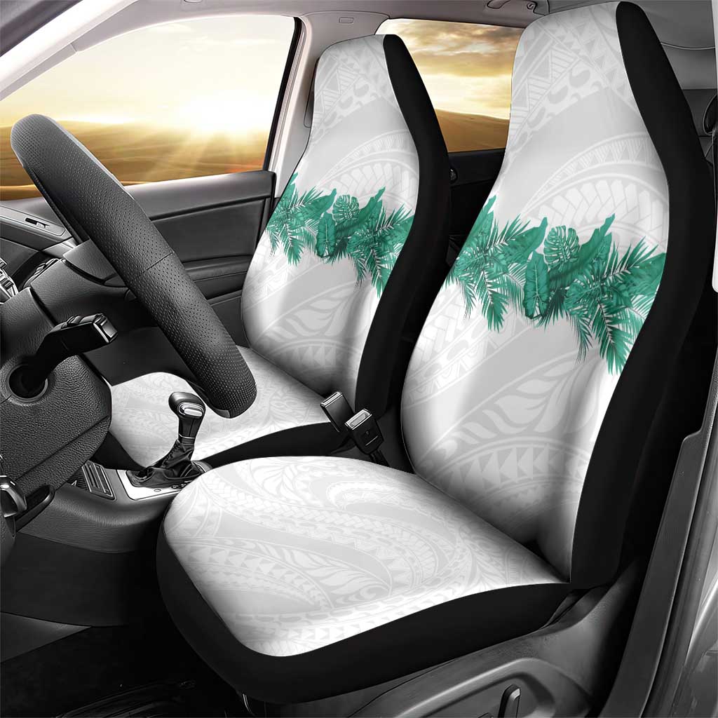 Hawaii Tropical Leaves Car Seat Cover Polynesian Pattern