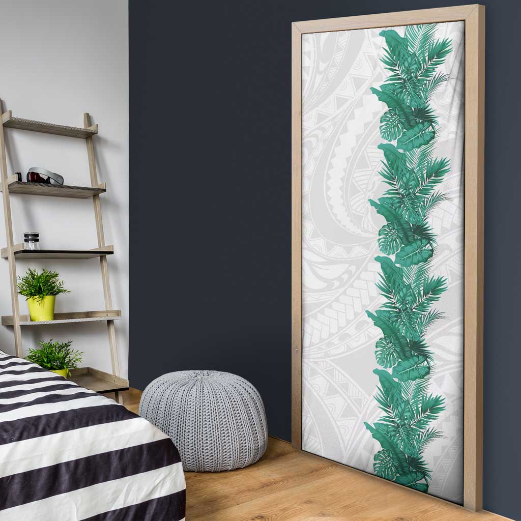 Hawaii Tropical Leaves Door Cover Polynesian Pattern LT01 - Polynesian Pride