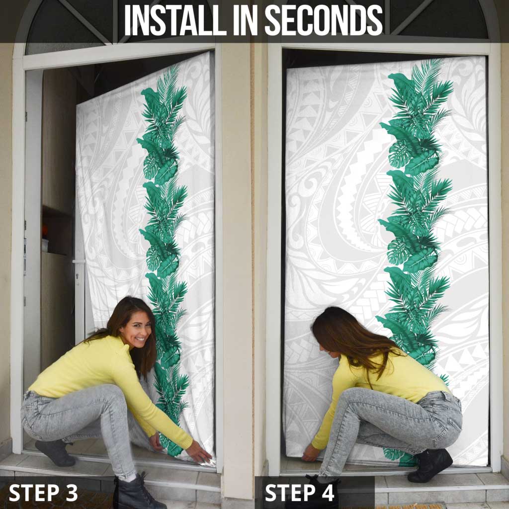 Hawaii Tropical Leaves Door Cover Polynesian Pattern LT01 - Polynesian Pride