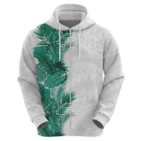 Hawaii Tropical Leaves Hoodie Polynesian Pattern