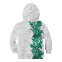 Hawaii Tropical Leaves Kid Hoodie Polynesian Pattern