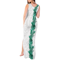 Hawaii Tropical Leaves Tank Maxi Dress Polynesian Pattern