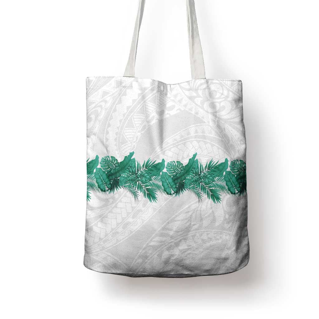 Hawaii Tropical Leaves Tote Bag Polynesian Pattern