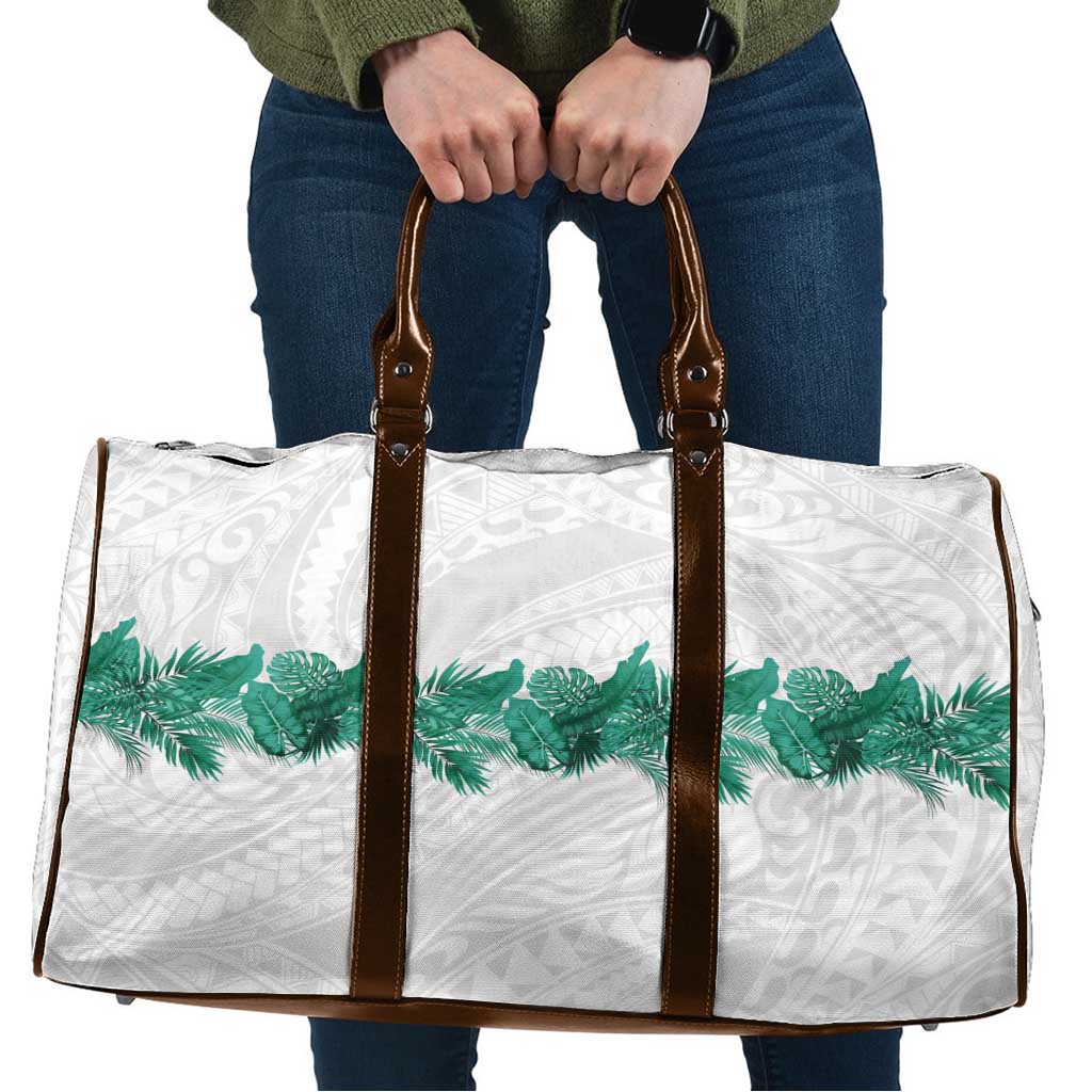 Hawaii Tropical Leaves Travel Bag Polynesian Pattern
