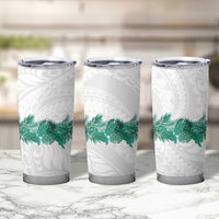 Hawaii Tropical Leaves Tumbler Cup Polynesian Pattern