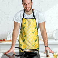 Hawaii Lemon Palaka Apron Striped Stylized