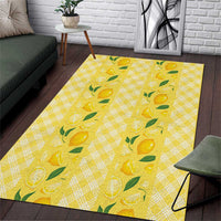 Hawaii Lemon Palaka Area Rug Striped Stylized