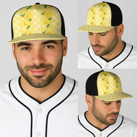 Hawaii Lemon Palaka Baseball Net Cap Striped Stylized
