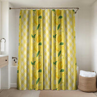 Hawaii Lemon Palaka Bathroom Set Striped Stylized