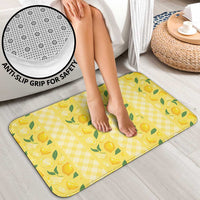 Hawaii Lemon Palaka Bathroom Set Striped Stylized