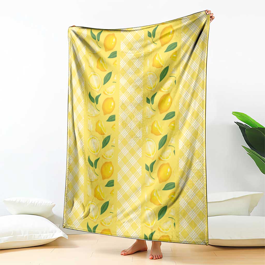 Hawaii Lemon Palaka Blanket Striped Stylized