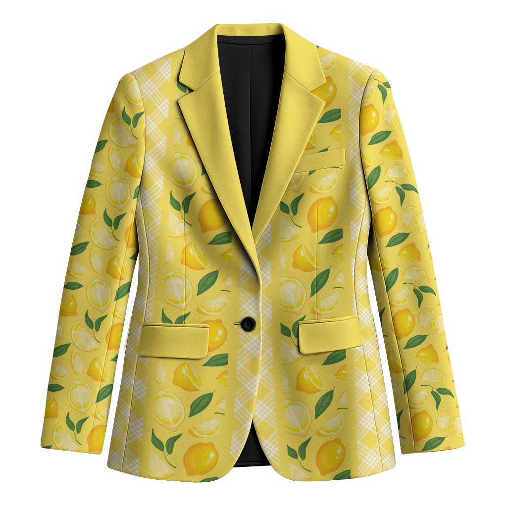 Hawaii Lemon Palaka Blazer Striped Stylized