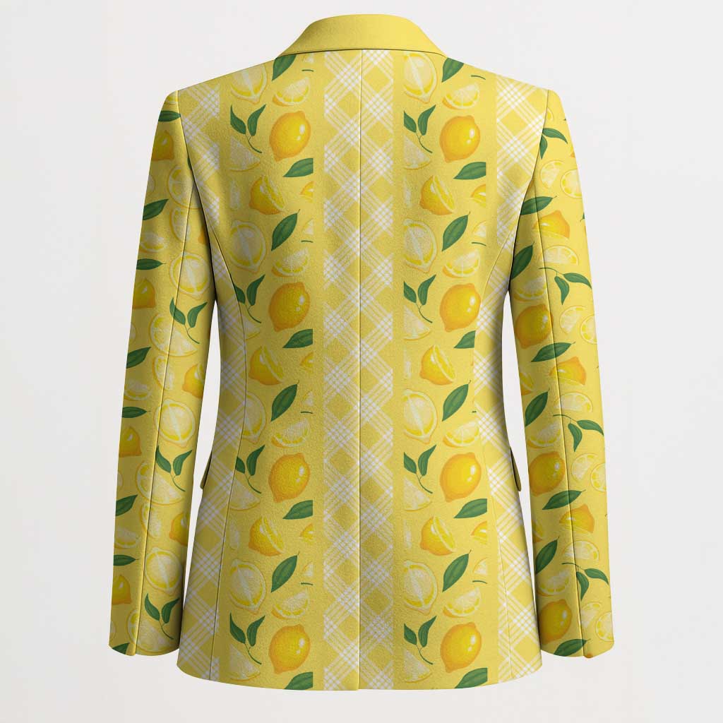 Hawaii Lemon Palaka Blazer Striped Stylized