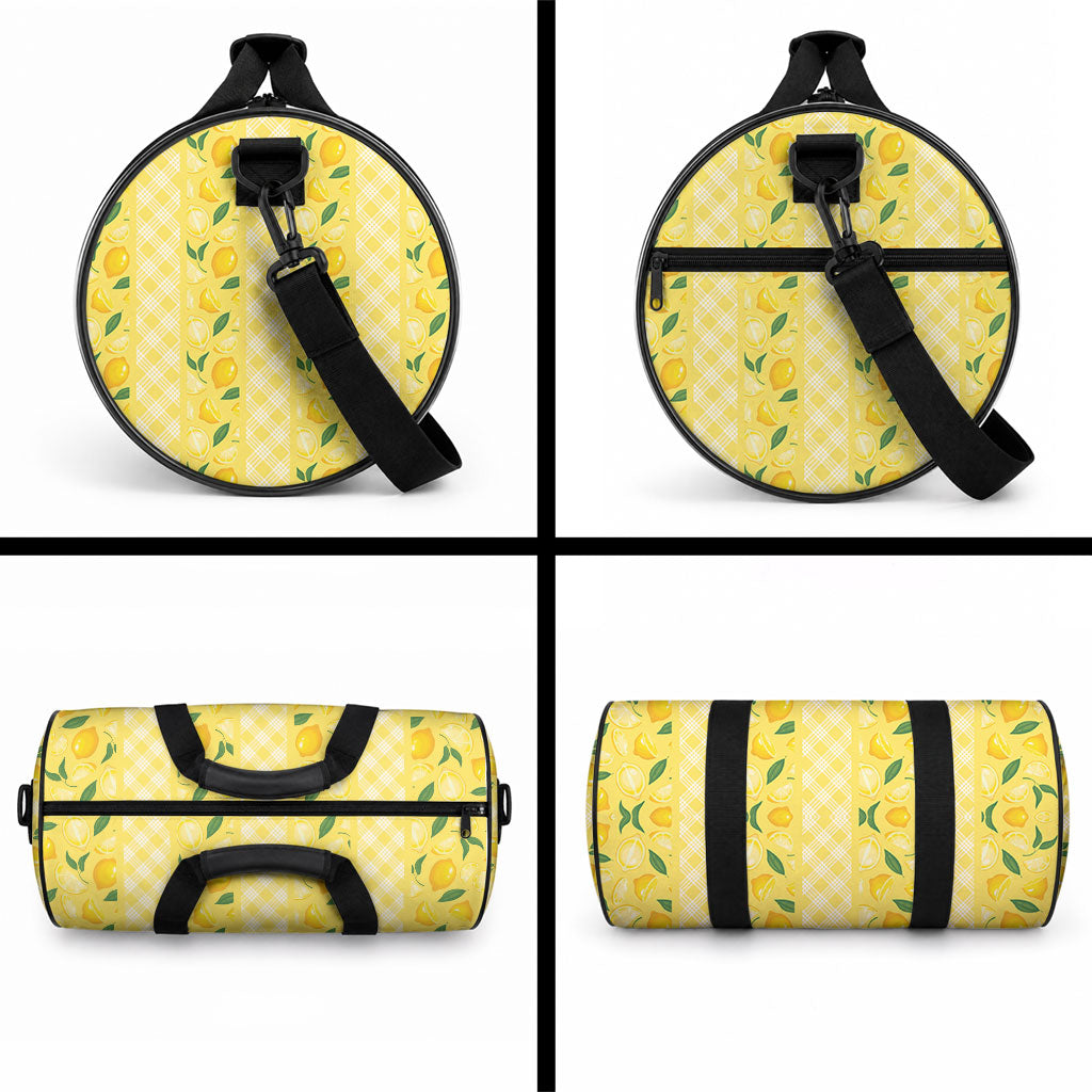 Hawaii Lemon Palaka Duffle Bag Striped Stylized LT01 - Polynesian Pride