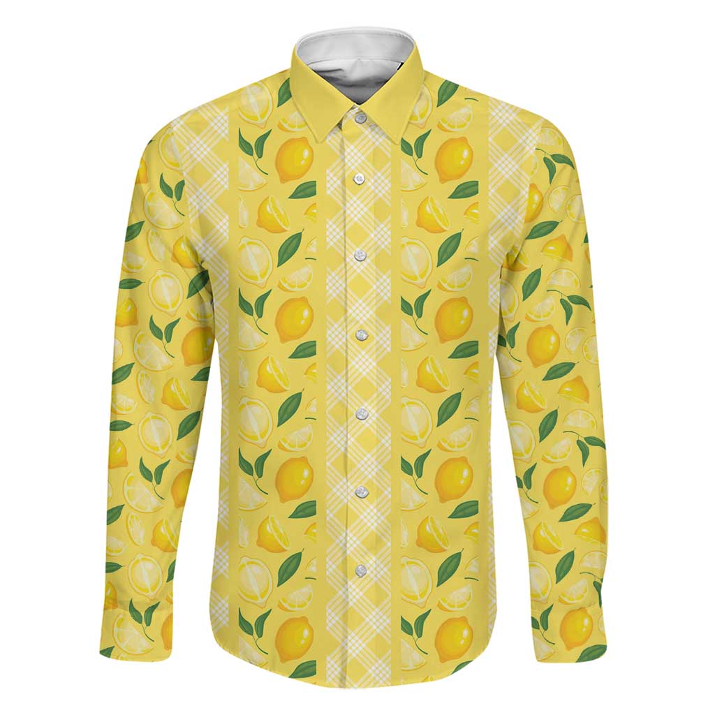 Hawaii Lemon Palaka Family Matching Summer Maxi Dress and Hawaiian Shirt Striped Stylized