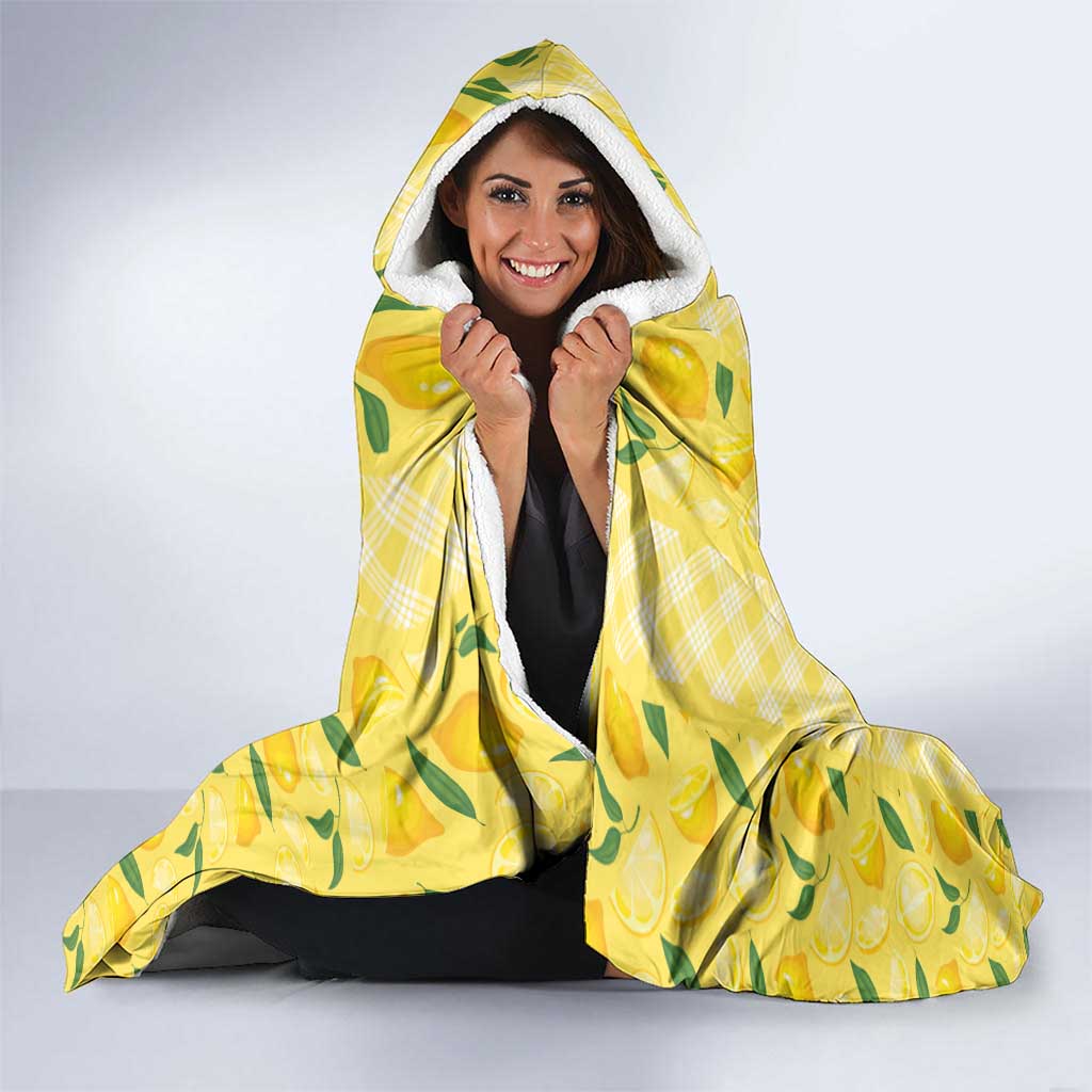 Hawaii Lemon Palaka Hooded Blanket Striped Stylized