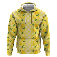 Hawaii Lemon Palaka Hoodie Striped Stylized