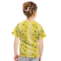 Hawaii Lemon Palaka Kid T Shirt Striped Stylized