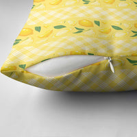 Hawaii Lemon Palaka Pillow Cover Striped Stylized