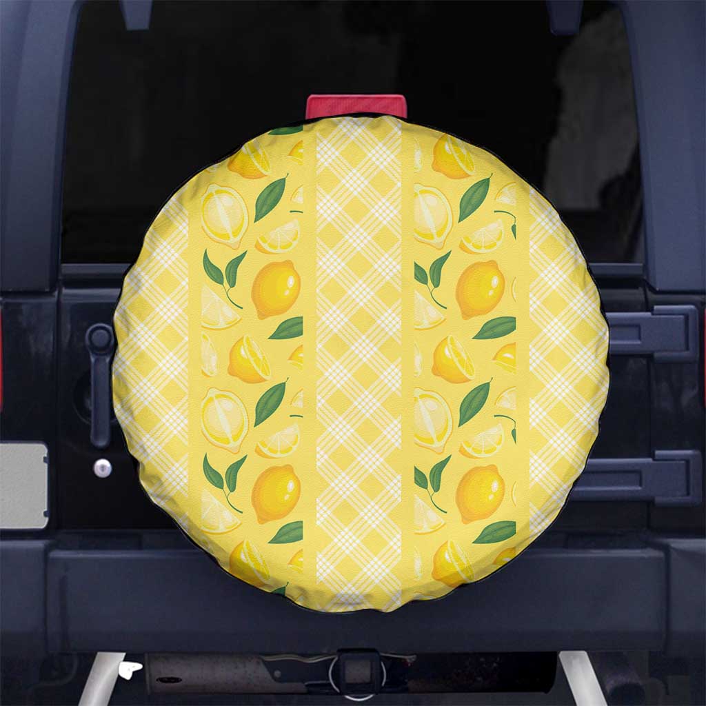 Hawaii Lemon Palaka Spare Tire Cover Striped Stylized
