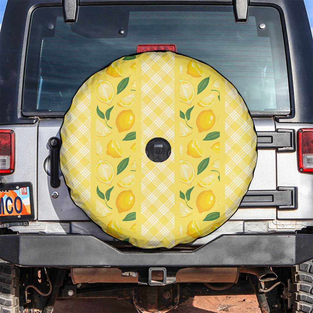 Hawaii Lemon Palaka Spare Tire Cover Striped Stylized