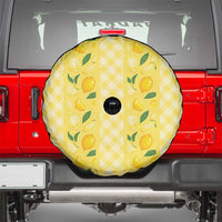 Hawaii Lemon Palaka Spare Tire Cover Striped Stylized