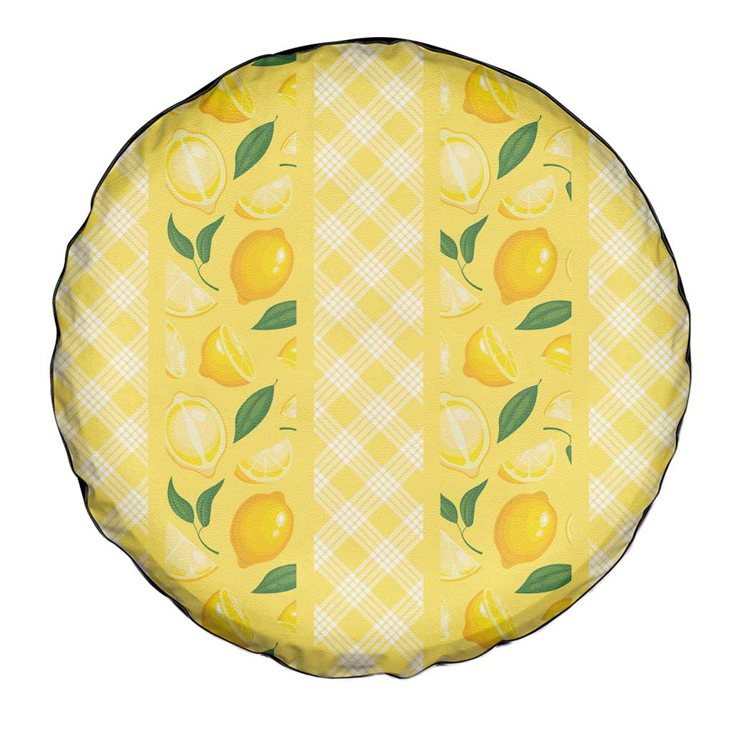 Hawaii Lemon Palaka Spare Tire Cover Striped Stylized