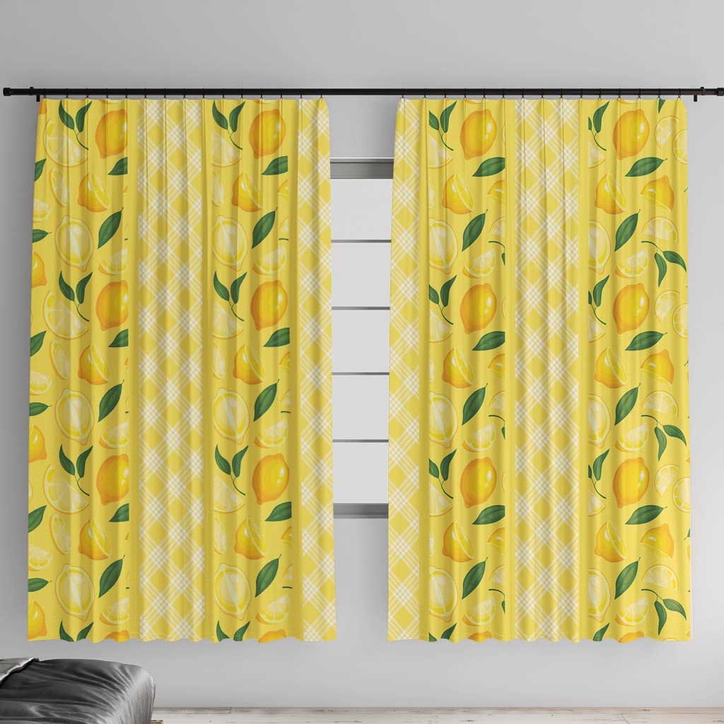 Hawaii Lemon Palaka Window Curtain Striped Stylized