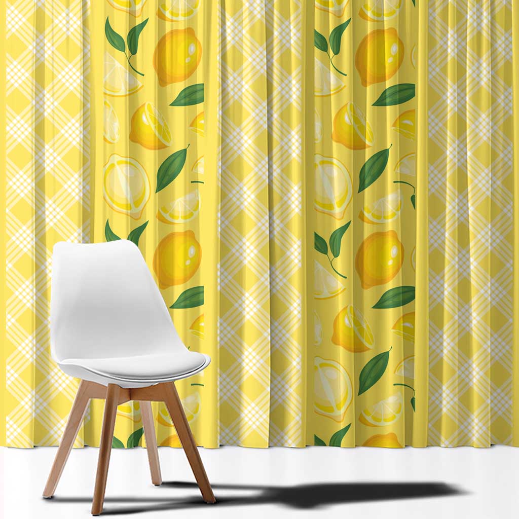 Hawaii Lemon Palaka Window Curtain Striped Stylized