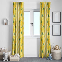 Hawaii Lemon Palaka Window Curtain Striped Stylized